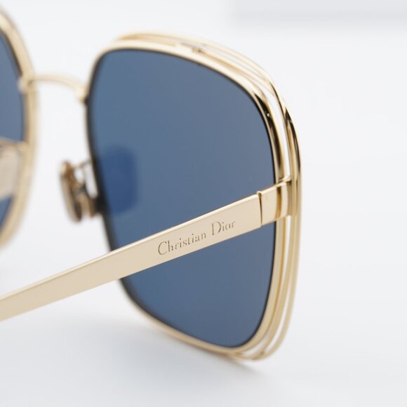 Dior FILDIOR S1U B0B0 Square Sunglasses - Gold\\ Blue